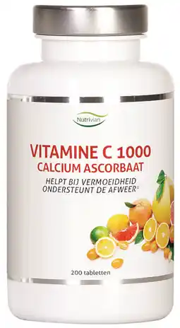 De Online Drogist Nutrivian vitamine c 1000 calcium ascorbaat tabletten aanbieding