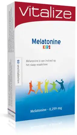 De Online Drogist Vitalize melatonine kids 0,299mg tabletten aanbieding