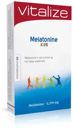 De Online Drogist Vitalize melatonine kids 0,299mg tabletten aanbieding