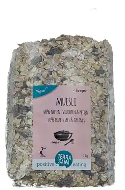 De Online Drogist Terrasana muesli 40% noten, vruchten & zaden aanbieding