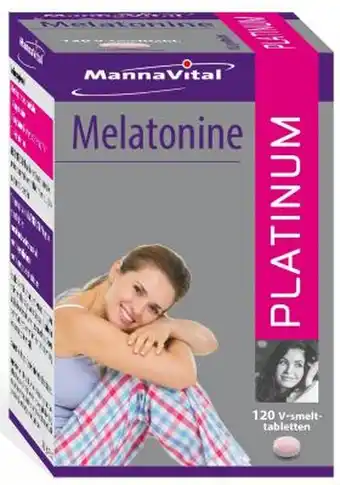 De Online Drogist Mannavital melatonine platinum smelttabletten aanbieding