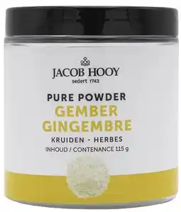 De Online Drogist Jacob hooy pure powder gember 115gr aanbieding