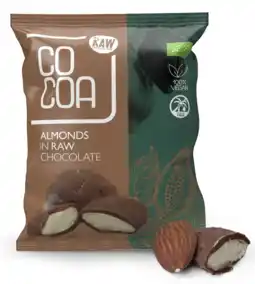 De Online Drogist Cocoa amandelen met pure chocolade raw aanbieding