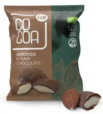 De Online Drogist Cocoa amandelen met pure chocolade raw aanbieding