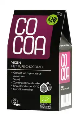 De Online Drogist Cocoa vijgen met pure chocolade raw aanbieding