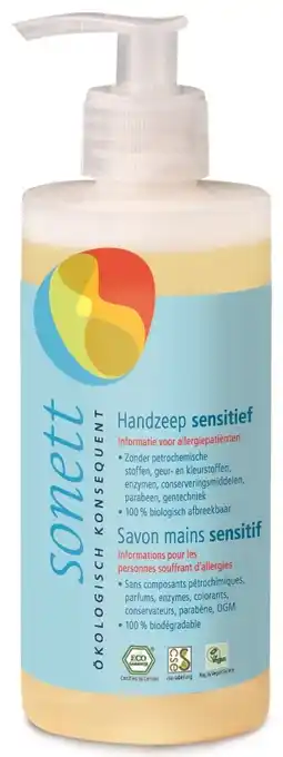 De Online Drogist Sonett handzeep senitive pompje aanbieding