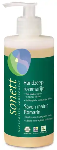 De Online Drogist Sonett handzeep rozemarijn pompje aanbieding