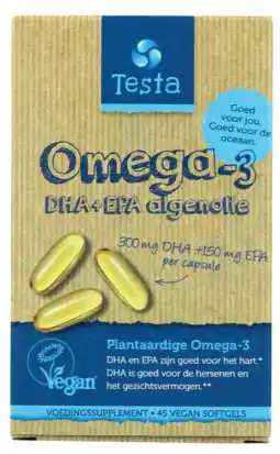 De Online Drogist Testa omega-3 algenolie dha & epa capsules aanbieding