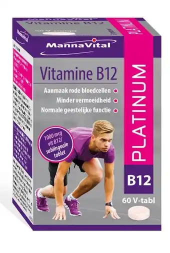 De Online Drogist Mannavital vitamine b12 platinum tabletten aanbieding