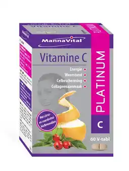 De Online Drogist Mannavital vitamine c platinum tabletten aanbieding