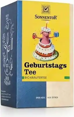 De Online Drogist Sonnentor thee verjaardag aanbieding