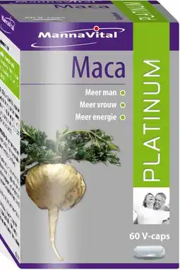 De Online Drogist Mannavital maca platinum capsules aanbieding