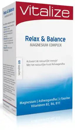 De Online Drogist Vitalize magnesium relax balance capsules aanbieding