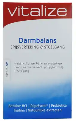 De Online Drogist Vitalize darmbalans spijsvertering & stoelgang capsules aanbieding