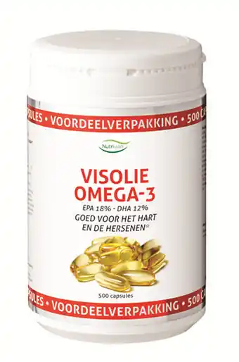 De Online Drogist Nutrivian visolie omega 3 voordeelverpakking capsules aanbieding