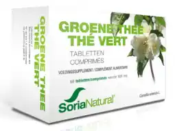De Online Drogist Soria natural groene thee 600mg tabletten 60st aanbieding