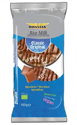 De Online Drogist Bonvita rijstwafel melk chocolade aanbieding