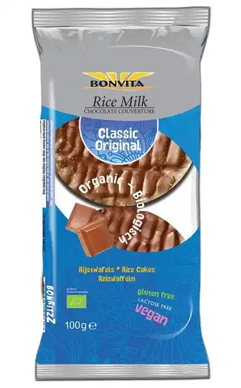 De Online Drogist Bonvita rijstwafel melk chocolade aanbieding