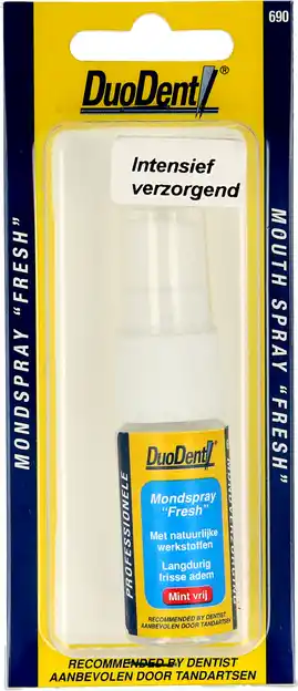 De Online Drogist Duodent mondspray fresh mintvrij aanbieding