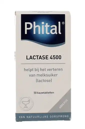 De Online Drogist Phital lactase 4500 kauwtabletten aardbei aanbieding