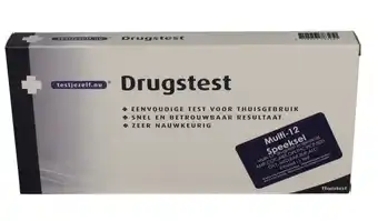 De Online Drogist Testjezelf.nu drugs multi 12 speekseltest aanbieding