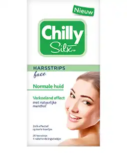 De Online Drogist Chilly silx harsstrips gezicht normale huid aanbieding