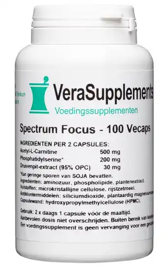 De Online Drogist Verasupplements spectrum focus tabletten aanbieding
