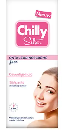 De Online Drogist Chilly silx ontkleuringscreme gezicht gevoelige huid aanbieding
