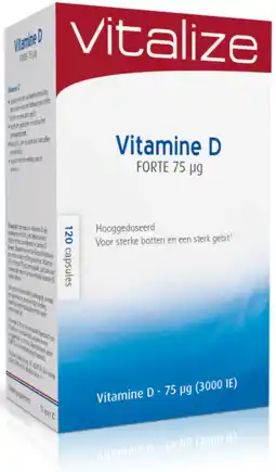 De Online Drogist Vitalize vitamine d forte 75mcg capsules 120st aanbieding