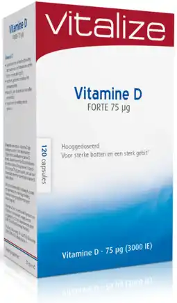 De Online Drogist Vitalize vitamine d forte 75mcg capsules 120st aanbieding