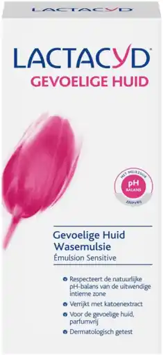 De Online Drogist Lactacyd wasemulsie gevoelige huid 200ml aanbieding