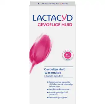 De Online Drogist Lactacyd wasemulsie gevoelige huid 200ml aanbieding