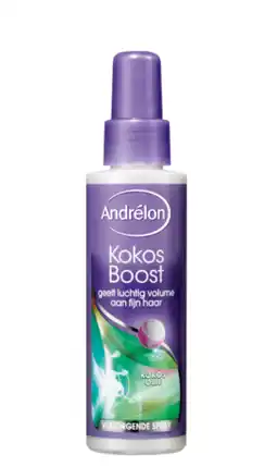 De Online Drogist Andrelon volumespray kokos boost aanbieding