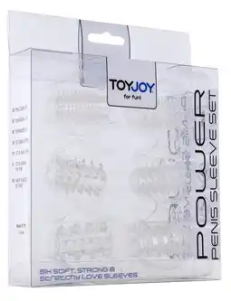 De Online Drogist Toyjoy power penis sleeve set clear aanbieding