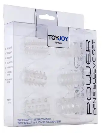 De Online Drogist Toyjoy power penis sleeve set clear aanbieding