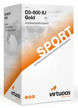 De Online Drogist Virtuoos d3-600 iu gold capsules aanbieding