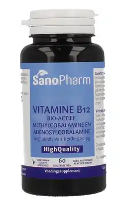 De Online Drogist Sanopharm vitamine b12 bio-actief zuigtabletten aanbieding