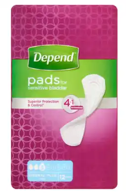De Online Drogist Depend pads normal plus aanbieding