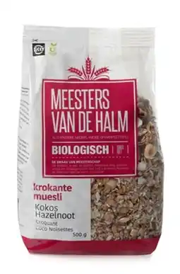 De Online Drogist De halm krokante muesli kokos hazelnoot biologisch aanbieding