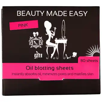 De Online Drogist Beauty made easy oil blotting sheets pink aanbieding