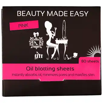 De Online Drogist Beauty made easy oil blotting sheets pink aanbieding