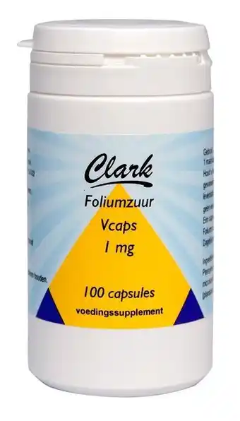 De Online Drogist Clark foliumzuur 1mg capsules aanbieding