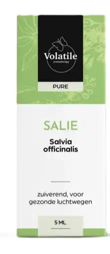 De Online Drogist Volatile salie (salvia officinalis) 5ml aanbieding