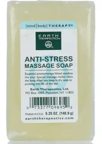De Online Drogist Earth therapeutics antistress massagezeep 150gr aanbieding