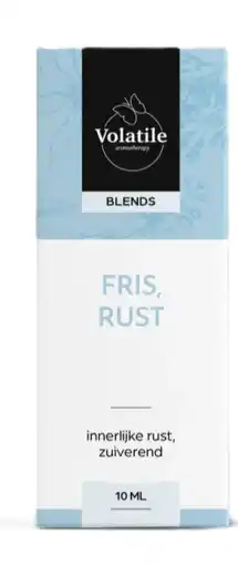 De Online Drogist Volatile aromamengsel fris, rust 10ml aanbieding