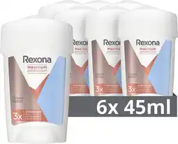 Amazon Rexona women maximum protection clean scent anti-transpirant stick, voor maximale bescherming tegen zweet - 6 x 45 ml - voord aanbieding