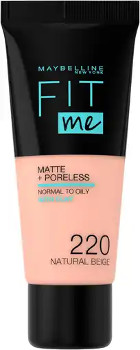 Amazon Maybelline fit me matte + poreless foundation 220 natural beige aanbieding