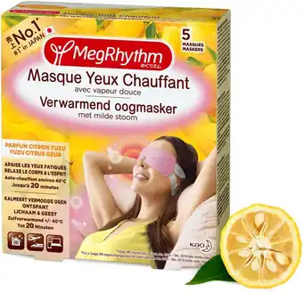 Amazon Megrhythm verwarmend oogmasker yuzu citrus - 5 maskers - met milde stoom aanbieding