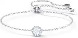 Amazon Swarovski dames engelachtige armband, briljante witte kristallen met rhodium plating en verstelbare sluiting, onderdeel van d aanbieding