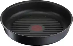 Amazon Tefal ingenio eco resist l8584004 grillpan gegoten aluminium, 26 cm, zwart aanbieding